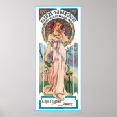 Mucha Poster Print: parfum en advertentie (Voorkant)