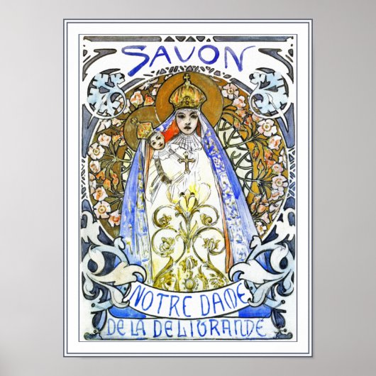 Mucha Poster Prints: Savon Notre-Dame (Voorkant)