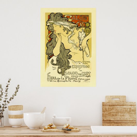 Mucha-Poster: Salon des Cent Poster (Keuken)
