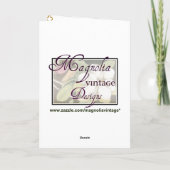 Mucha ~ "Precious Stones - Emerald" May Birthday Kaart (Achterkant)