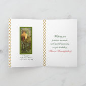 Mucha ~ "Precious Stones - Emerald" May Birthday Kaart (Binnen)