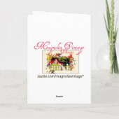 Mucha "Precious Stones ~ Topaz" November Verjaarda Kaart (Achterkant)