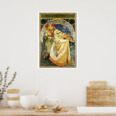 Mucha Princess Hyacinth 20 van 28 Poster (Keuken)