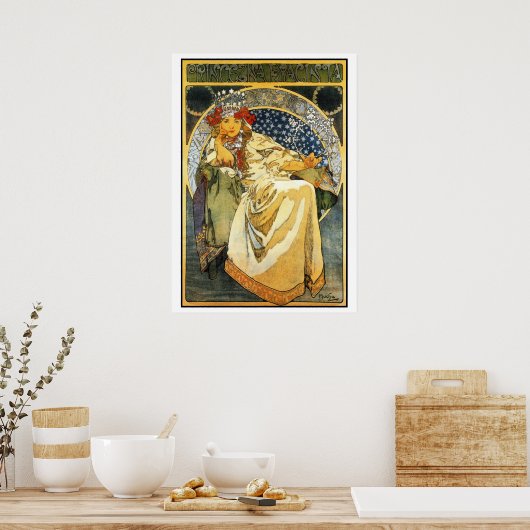 Mucha Princess Hyacinth 20 van 28 Poster (Keuken)
