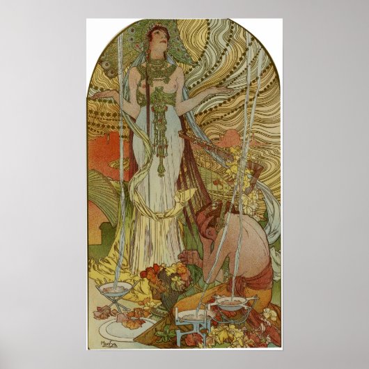 Mucha - Salammbo 1897 Poster (Voorkant)