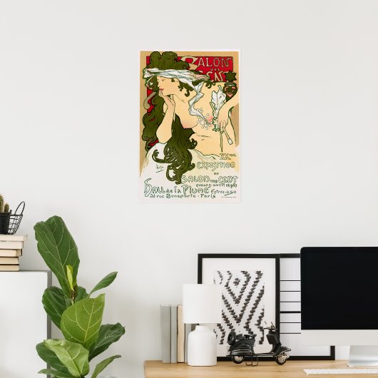 Mucha - Salon 1901 Poster (Thuiskantoor)