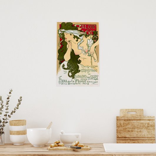Mucha - Salon 1901 Poster (Keuken)