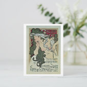 Mucha Salon des Cent art expo Briefkaart (Staand voorkant)
