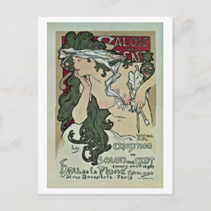  Mucha Salon des Cent art expo Briefkaart