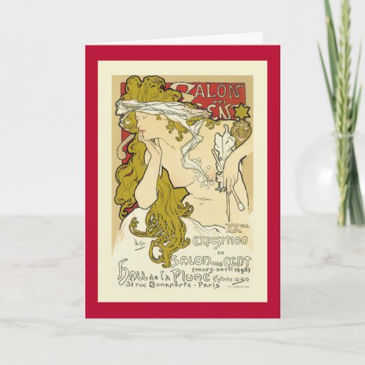 Mucha - Salon des Cent Feestdagen Kaart (Voorkant)