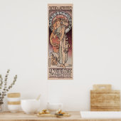 Mucha Sarah Bernhardt The Samaritan lamp post Poster (Keuken)