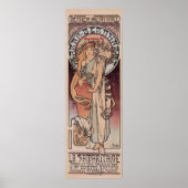 Mucha Sarah Bernhardt The Samaritan lamp post Poster (Voorkant)