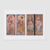 Mucha-seizoenen voor dames ontkoppelen tissuepapier (Voorkant)