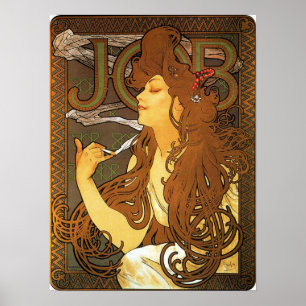 Mucha - Sigaretten Poster