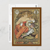 Mucha - Société Populaire des Beaux-Arts Briefkaart (Voorkant / Achterkant)