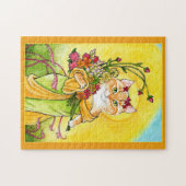 Mucha Spring Cat spoof jigzaagpuzzel Legpuzzel (Horizontaal)