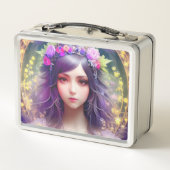  Mucha Stijl Mooi Vrouwenportret (Achterkant)