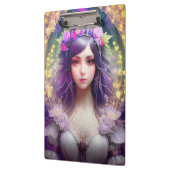 Mucha Stijl Mooi Vrouwenportret Klembord (Links)