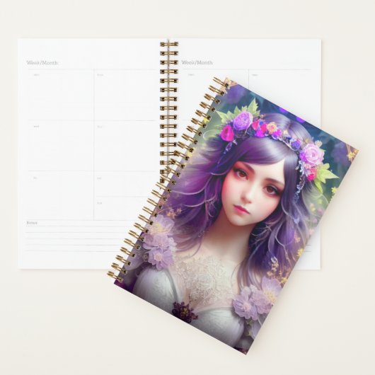  Mucha Stijl Mooi Vrouwenportret Planner (Display)