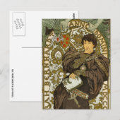 Mucha - Theater - Lorenzaccio - Art Nouveau Briefkaart (Voorkant / Achterkant)