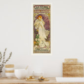 Mucha Vintage Poster: La Dame aux Camélias Poster (Keuken)