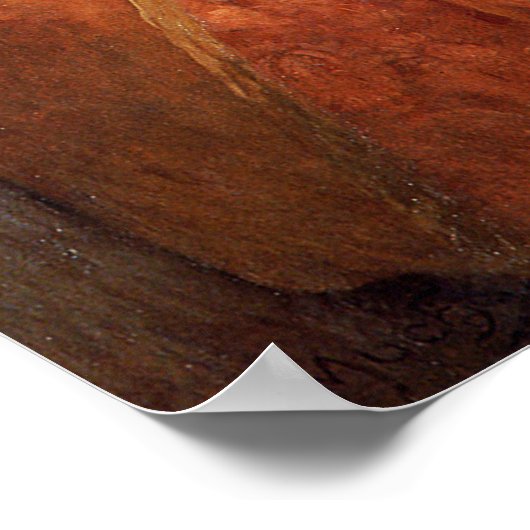 Mucha - Vrouw met een verbluffende kaars Poster (Hoek)