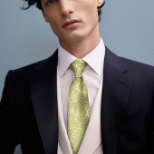 Mucha Waterlelie Zijde Art Nouveau Floral Mannen Stropdas