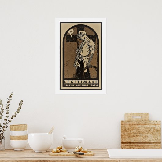 Mucha  Wezen en Dieren Poster (Keuken)