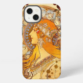 Mucha Zodiac iPhone Hoesje (Achterkant)