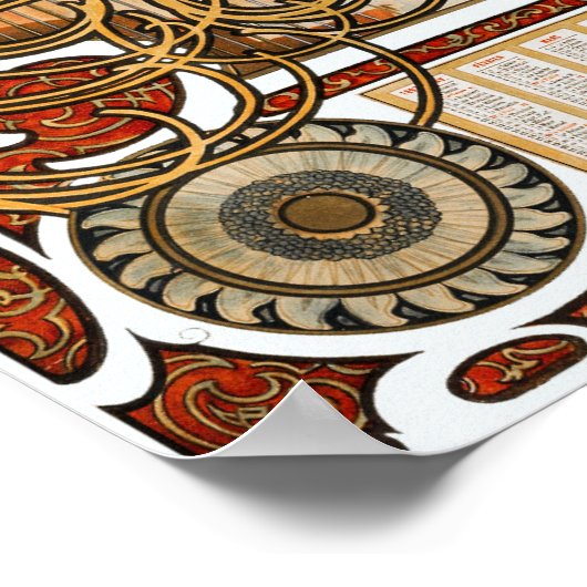 Mucha - Zodiac Poster (Hoek)