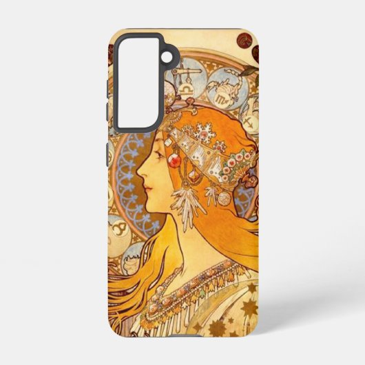 Mucha Zodiac Samsung Galaxy Hoesje (Achterkant)