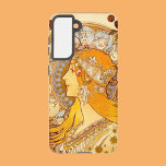 Mucha Zodiac Samsung Galaxy Hoesje<br><div class="desc">Zodiac was Mucha's eerste werk in het kader van zijn contract met de drukkerij Champenois en was oorspronkelijk ontworpen als interne kalender voor het bedrijf. In deze samenstelling heeft Mucha twaalf tekens van de diersoort opgenomen in de halo-achtige schijf achter het hoofd van de vrouw, een van de gebruikelijke motieven...</div>