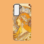 Mucha Zodiac Samsung Galaxy Hoesje<br><div class="desc">Zodiac was Mucha's eerste werk in het kader van zijn contract met de drukkerij Champenois en was oorspronkelijk ontworpen als interne kalender voor het bedrijf. In deze samenstelling heeft Mucha twaalf tekens van de diersoort opgenomen in de halo-achtige schijf achter het hoofd van de vrouw, een van de gebruikelijke motieven...</div>