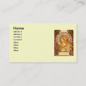 Mucha Zodiac Visitekaartje (Achterkant)