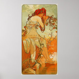 Mucha - zomer 1896 poster