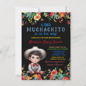 Muchachito Charro Baby Shower Kaart (Voorkant)