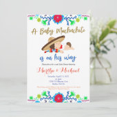 Muchachito MEXICAN Fiesta Baby shower Uitnodiging (Staand voorkant)