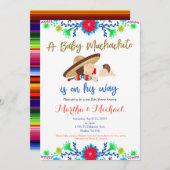Muchachito MEXICAN Fiesta Baby shower Uitnodiging (Voorkant / Achterkant)