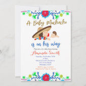 Muchacho MEXICAN Fiesta Baby shower Uitnodiging (Voorkant)