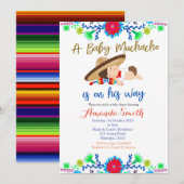 Muchacho MEXICAN Fiesta Baby shower Uitnodiging (Voorkant / Achterkant)
