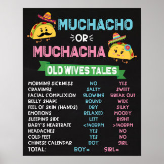 Muchacho of Muchacha Taco Geslacht Taco Poster