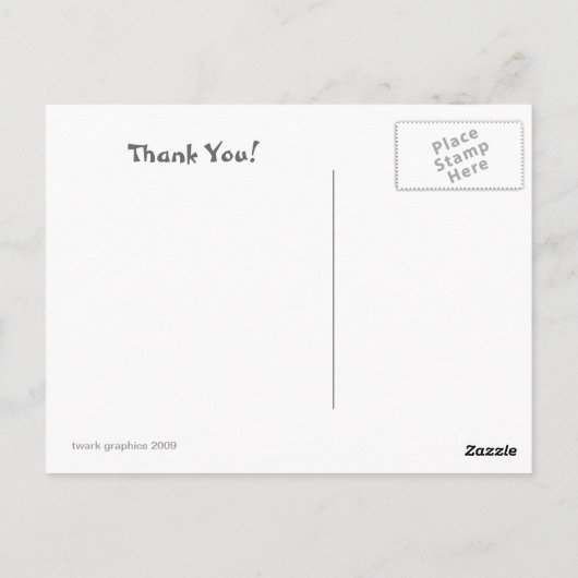 Muchas Gracias Briefkaart (Achterkant)