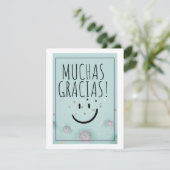 MUCHAS GRACIAS FEESTDAGENKAART (Staand voorkant)