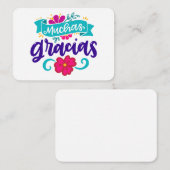 Muchas Gracias Geschenkbehuizingen Notitiekaartje (Voorkant / Achterkant)