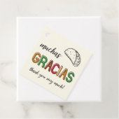 Muchas Gracias, heel veel Taco Party Bedankjes Labels (In situ)
