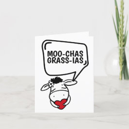 Muchas Gracias Koe Veeleer grappige Bedankt