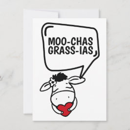 Muchas Gracias Koe Veeleer grappige Bedankt