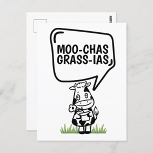 Muchas Gracias Koe Veeleer grappige Bedankt Briefkaart