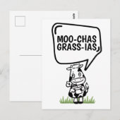 Muchas Gracias Koe Veeleer grappige Bedankt Briefkaart (Voorkant / Achterkant)