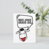 Muchas Gracias Koe Veeleer grappige Bedankt Briefkaart (Staand voorkant)